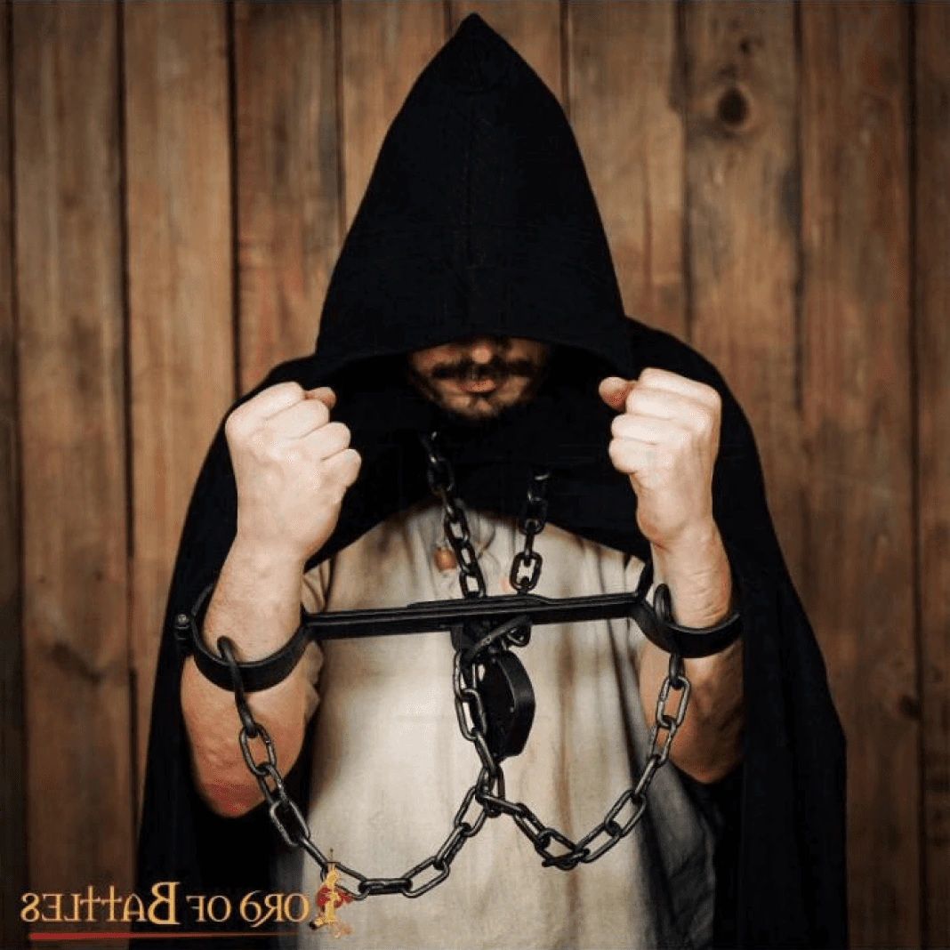 Retribution character in chains